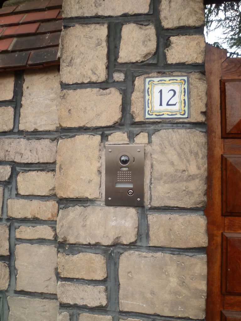 Platine rue encastrée d-interphone vidéo